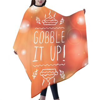 Personality  Gobble It Up - Typographic Element Hair Cutting Cape