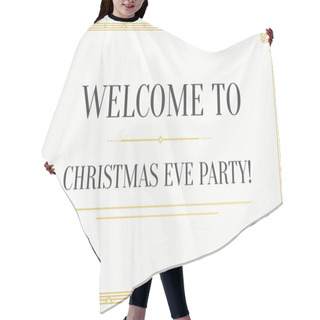 Personality  Great Vintage Invitation To Christmas Party Hair Cutting Cape
