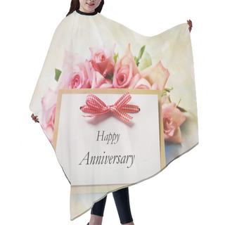 Personality  Happy Anniversary Greeting Card Hair Cutting Cape