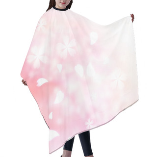 Personality  Soft Pink Flower Background Hair Cutting Cape