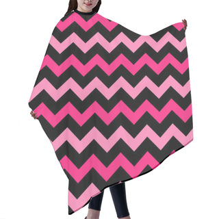 Personality  Cute Chevron Seamless Pattern ( Black And Pink ) Hair Cutting Cape