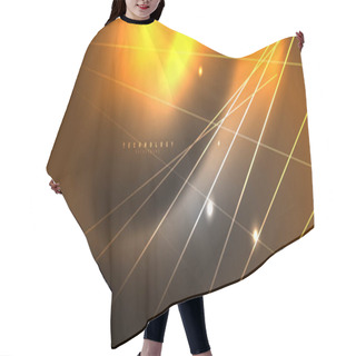 Personality  Color Light With Lines, Outer Space Background, Bright Rays Hair Cutting Cape