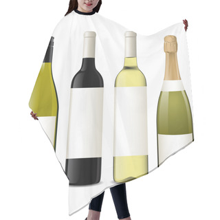 Personality  Vector Wine Bottles Hair Cutting Cape