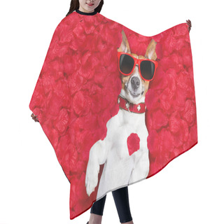 Personality  Valentines Dog In Love  Hair Cutting Cape