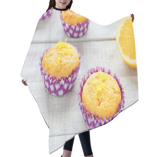 Personality  Muffins With Lemon Juice Hair Cutting Cape