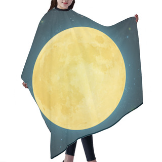 Personality  Full Yellow Moon Hair Cutting Cape