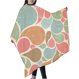 Personality  Vector Colorful Abstract Retro Pattern Hair Cutting Cape