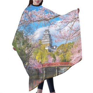 Personality  Cherry Blossoms And Castle In Himeji, Japan. Hair Cutting Cape