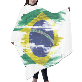 Personality  The Brazilian Flag Hair Cutting Cape