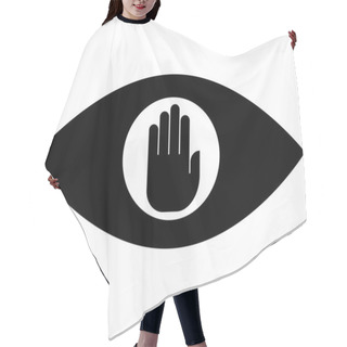 Personality  Stop Spying Icon Hair Cutting Cape