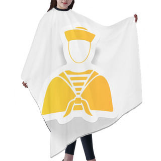 Personality  Realistic Design Element. Sailor Icon Hair Cutting Cape