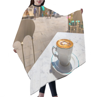 Personality  Italian Cup Of Coffee At A Cafe Terrace With Street View, Italy Hair Cutting Cape