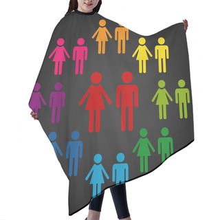 Personality  Male And Female Sign Hair Cutting Cape
