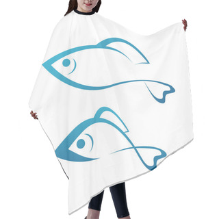 Personality  Golden Fish And Grayling Hair Cutting Cape
