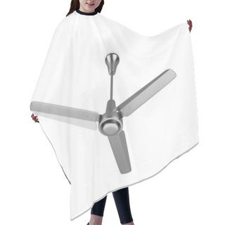 Personality  Ceiling Fan On White Background 3D Illustration Hair Cutting Cape