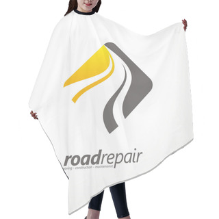 Personality  Road Maintenance Creative Sign Concept Hair Cutting Cape