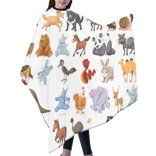 Personality  Set Of Animal Character Hair Cutting Cape