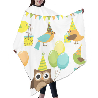 Personality  Party Birds Set Hair Cutting Cape