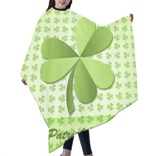 Personality  Shamrock, Clover Design, For St. Patrick's Day. Hair Cutting Cape