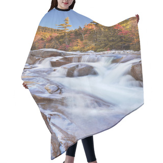 Personality  River Through Fall Foliage, Swift River Lower Falls, NH, USA Hair Cutting Cape