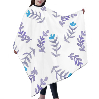 Personality  Blue Purple Floral Pattern Hair Cutting Cape