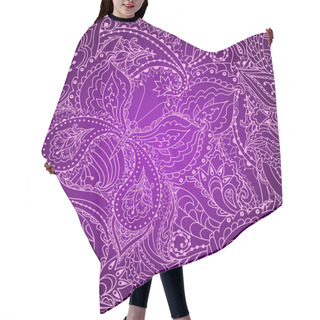 Personality  Paisley Pattern With Butterflies. Hair Cutting Cape