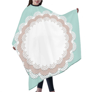 Personality  Seamless Lace Paper Napkin Hair Cutting Cape