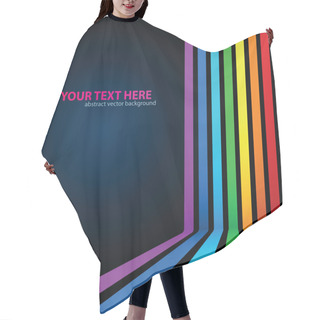 Personality  Rainbow Lines Background Hair Cutting Cape