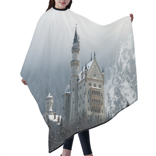 Personality  The Castle Of Neuschwanstein In Winter Hair Cutting Cape