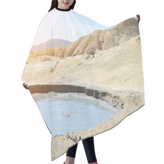 Personality  The Crater Of Active Mud Volcano Hair Cutting Cape