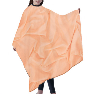 Personality  Orange Linen Texture Hair Cutting Cape