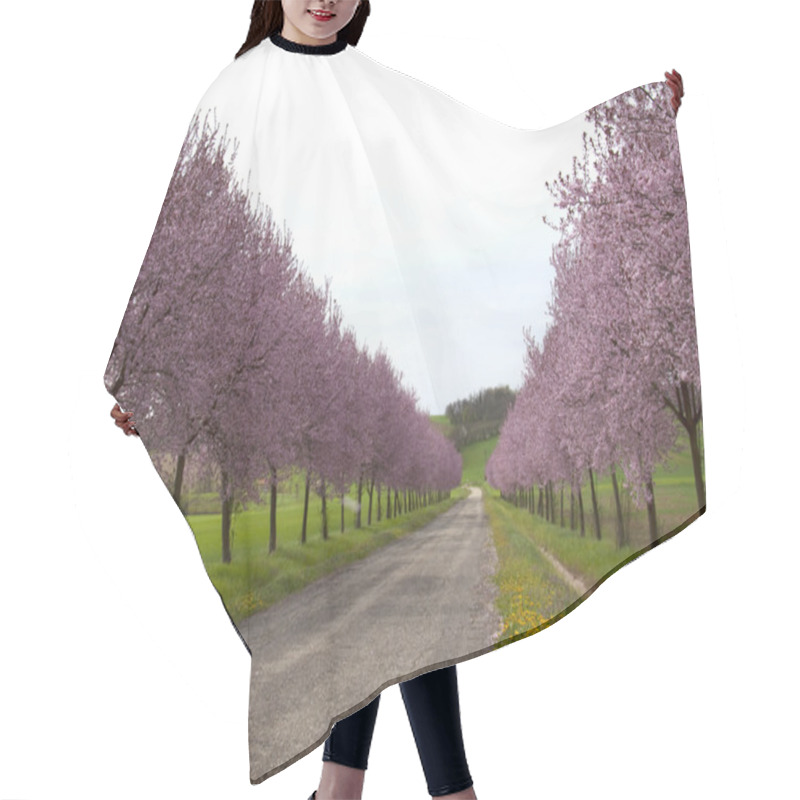 Personality  Pink Road Hair Cutting Cape