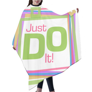 Personality  Just Do It Colorful Frame  Hair Cutting Cape