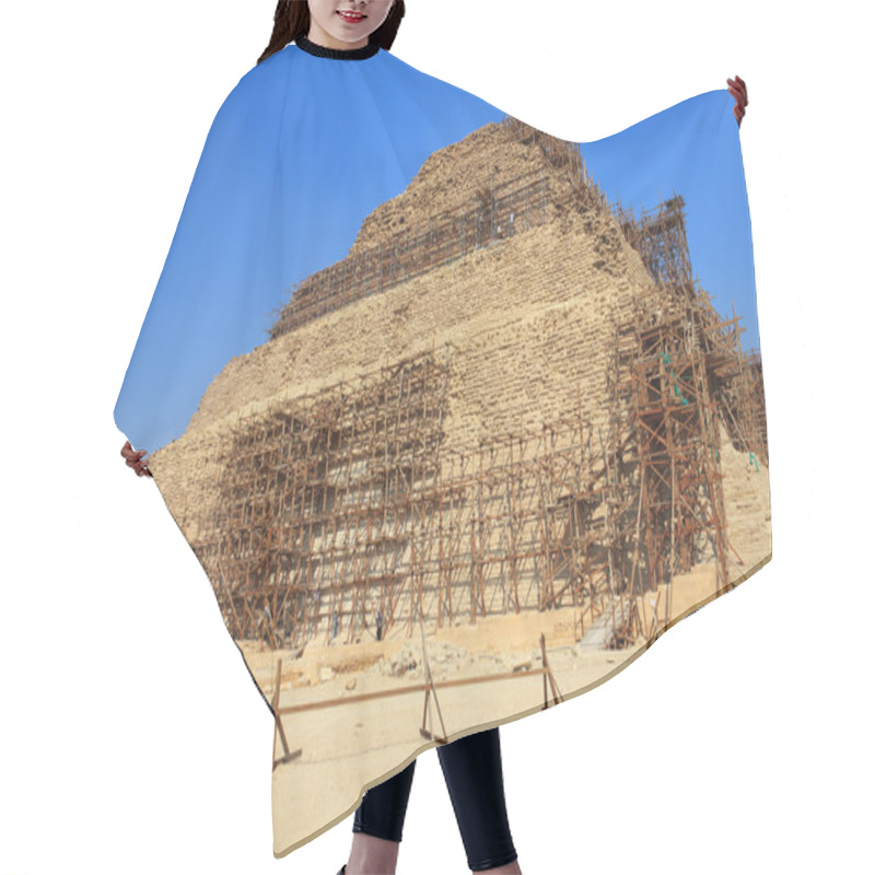 Personality  Restoration Of The Pyramid Of Djoser, Saqqara, Egypt Hair Cutting Cape