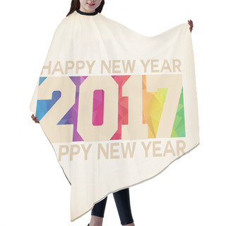 Personality  Happy New  Year Design Hair Cutting Cape