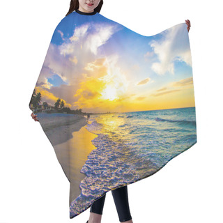 Personality  Beach At Sunset Hair Cutting Cape