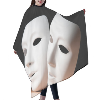 Personality  Masks With Theatre Concept Hair Cutting Cape