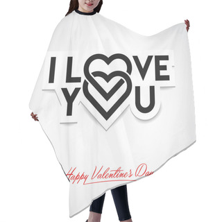 Personality  I Love You Hair Cutting Cape