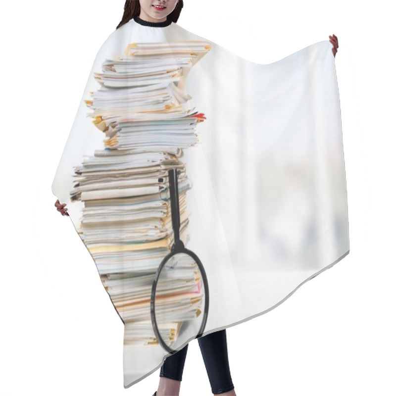 Personality  File Folders With Documents  Hair Cutting Cape