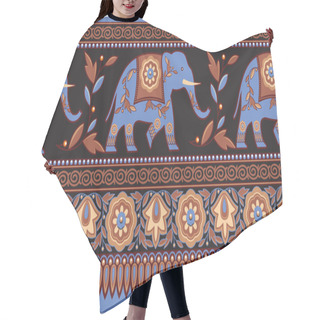 Personality  Indian - Hindu - Elephant Seamless Border Hair Cutting Cape