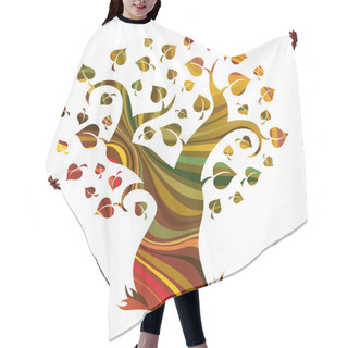 Personality  Multicolour Abstract Tree Hair Cutting Cape