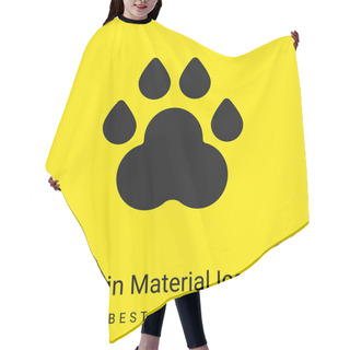 Personality  Animal Track Minimal Bright Yellow Material Icon Hair Cutting Cape