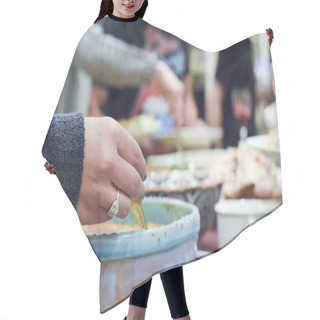 Personality  People Serving Themselves Thanksgiving Dinner Hair Cutting Cape