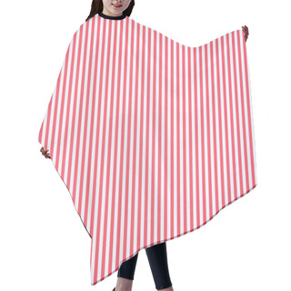 Personality  Striped Red And White Pattern Texture Hair Cutting Cape