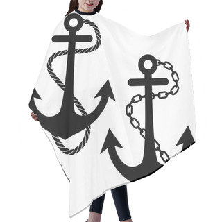 Personality  Anchor With Chain And Rope Hair Cutting Cape