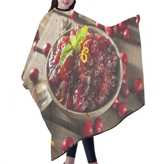 Personality  Homemade Red Cranberry Sauce Hair Cutting Cape