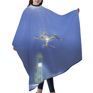 Personality  Deep Sea Vehicle Hair Cutting Cape