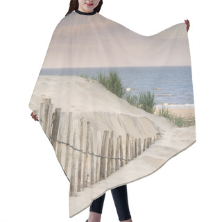 Personality  Grassy Sand Dunes Landscape At Sunrise Hair Cutting Cape