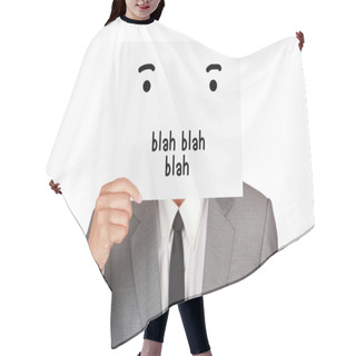 Personality  Concept Business Show Paper Say Blah Hair Cutting Cape