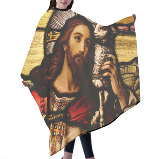 Personality  Jesus With Lamb Hair Cutting Cape